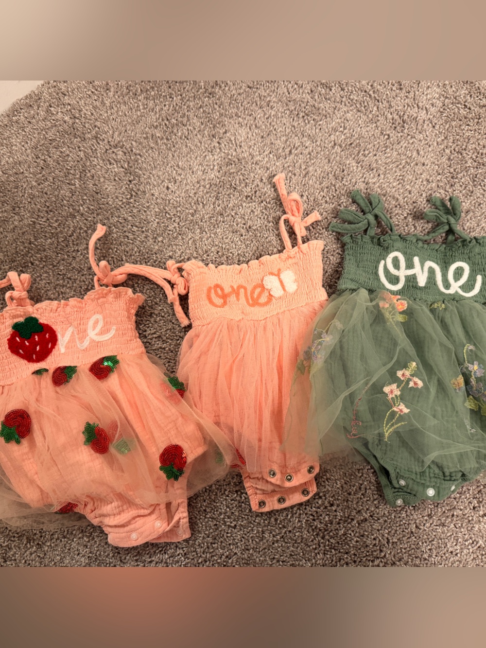 Girls Tulle One-Piece Rompers - choose one or buy all